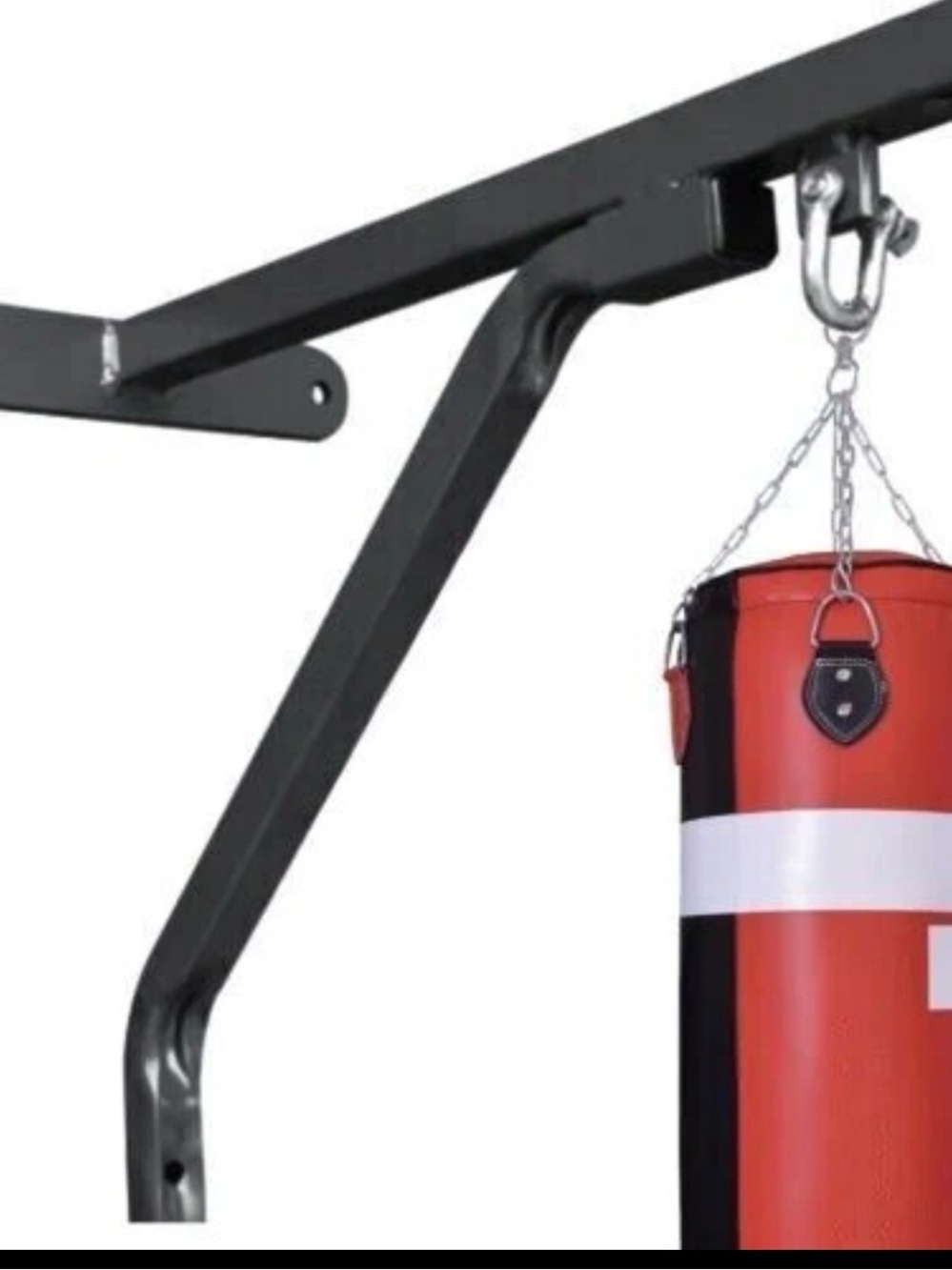 Heavy-Duty Black Wall Mount Bracket for Punching Bag